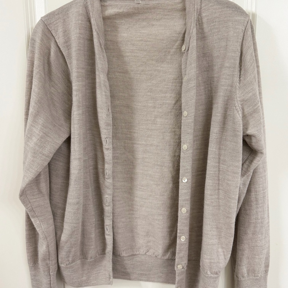 Vince Light Grayish BrownWomen's Cardigan - Picture 2 of 6